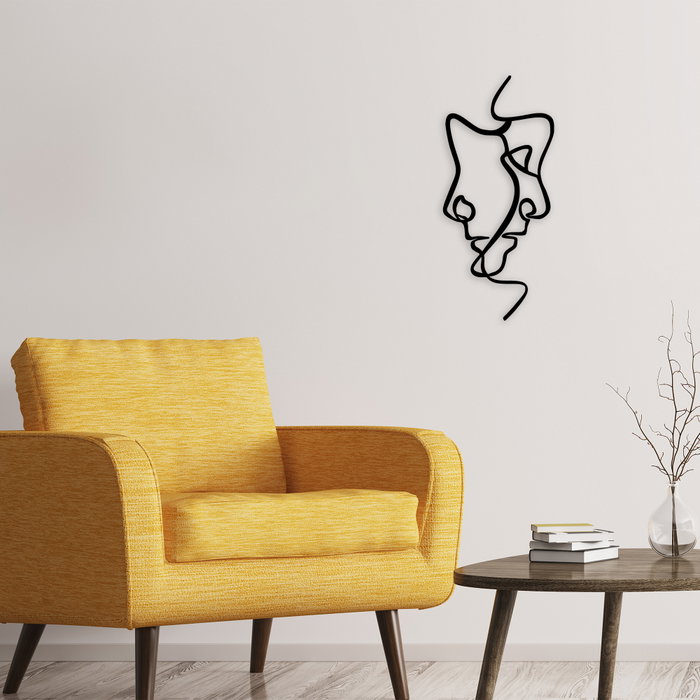 Wallity Accesorio decorativo de pared de metal Negro 40 x 73 cm Wallity Accesorio decorativo de pared de metal Negro 40 x 73 cm